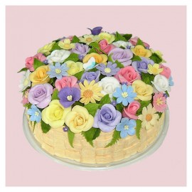 Flowers Basket Cake