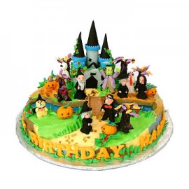 Halloween Castle Cake
