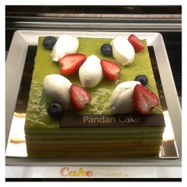 Pandan, Coconut Mouse Passion Cake, G7