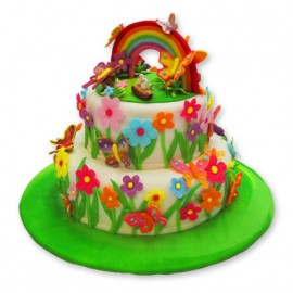 Butterfly&Flower Cake