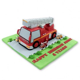 Fire Truck Cake